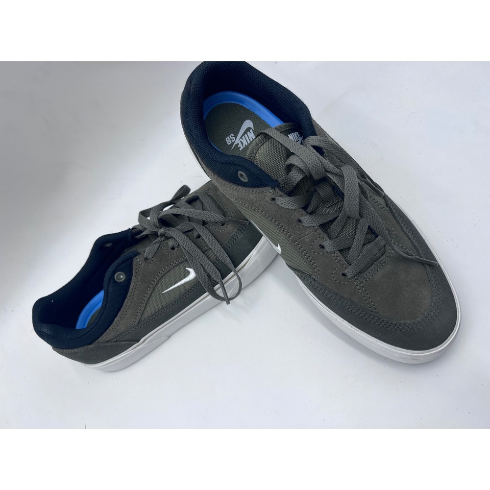 Nike SB Malor Olive Green Black Suede Skate Shoes FV6064-200 Mens 7.5